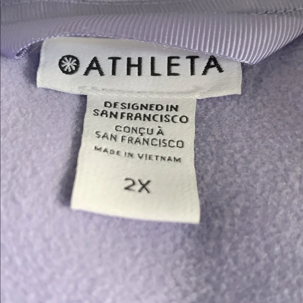 Athleta Triumph Hoodie Aurora Purple Hoodie Sz 2X Like New $108 Retail - Picture 5 of 6